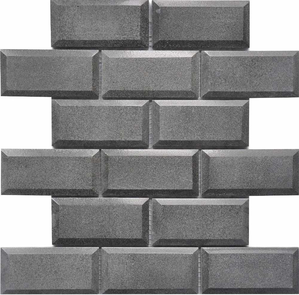 crema marfil carrara lava stone brick backsplash marble mosaic tiles for home decoration