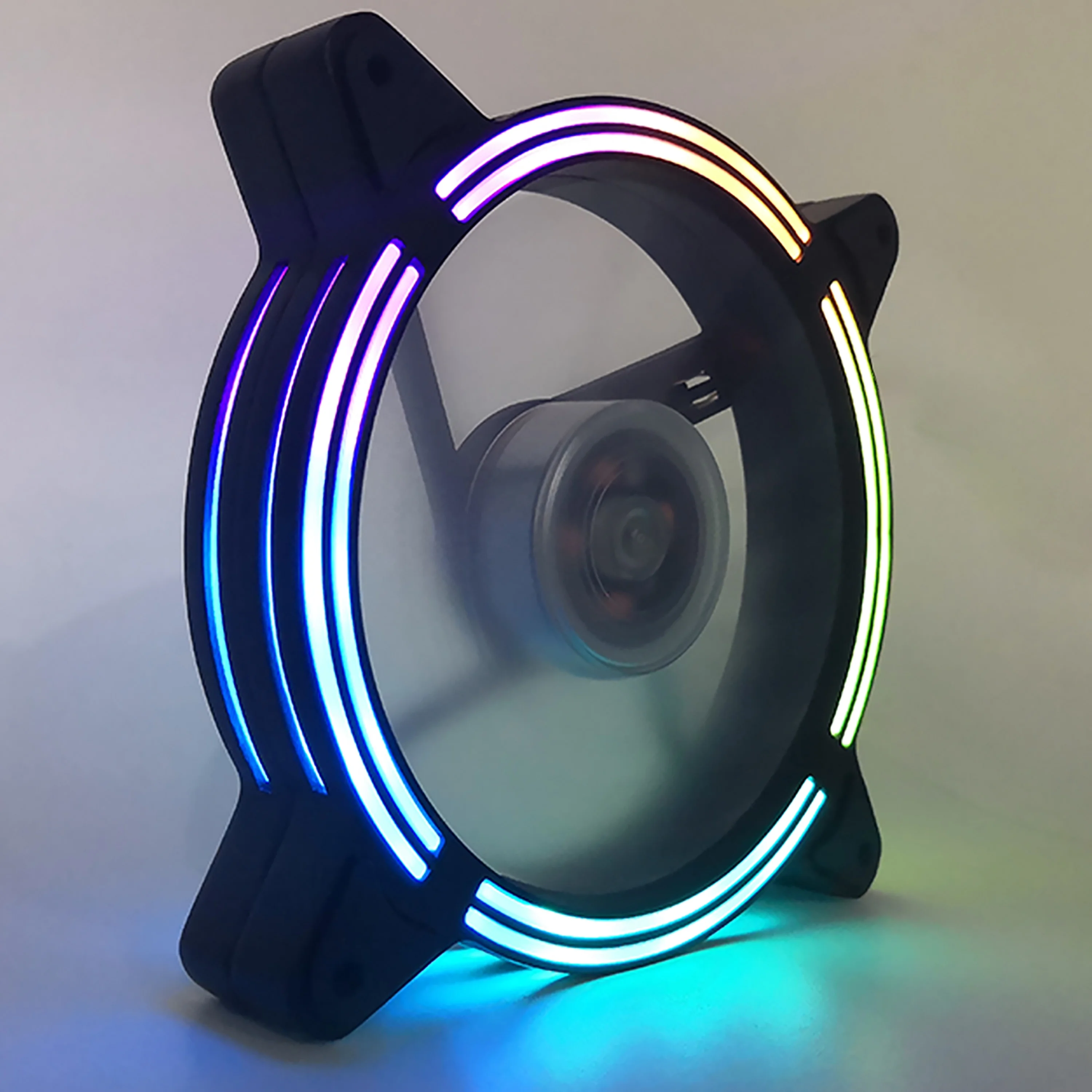 Радужный кулер RGB 120 мм по заводской цене, вентилятор с низким уровнем шума для компьютера, вентилятор ARGB