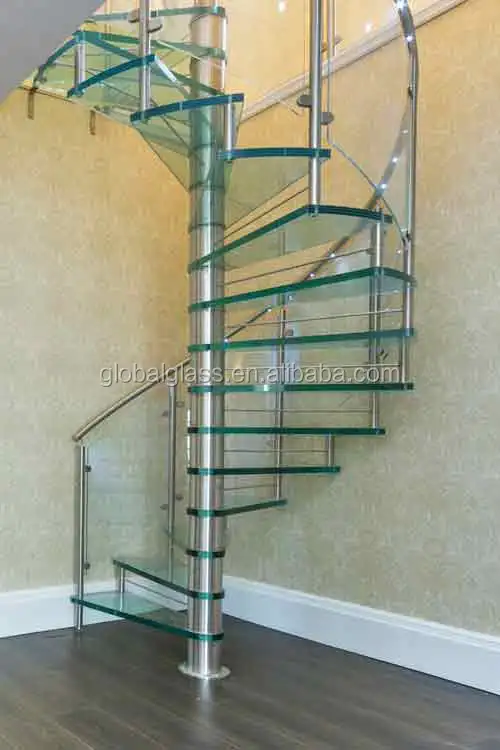 Three layer glass 6+6+6mm 20.28mm tempered safety laminated glass stairs