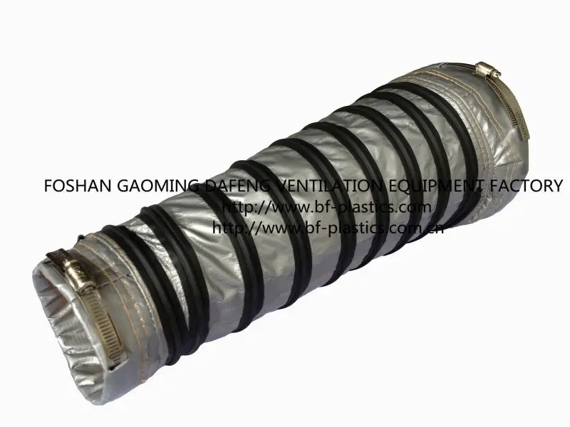 20' 500mm grey HAVC insulated flex duct air duct