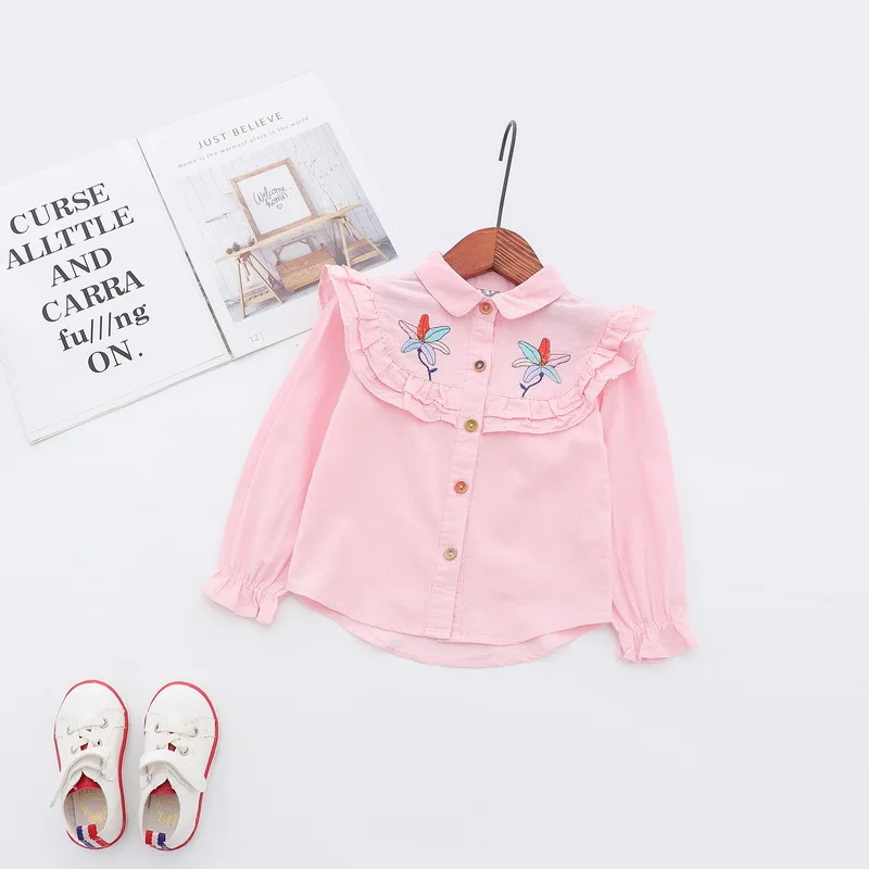 
Cotton Baby Wear Embroidered Striped Shirts Girl Dress With Bow Wholesale Clothing Market From China 