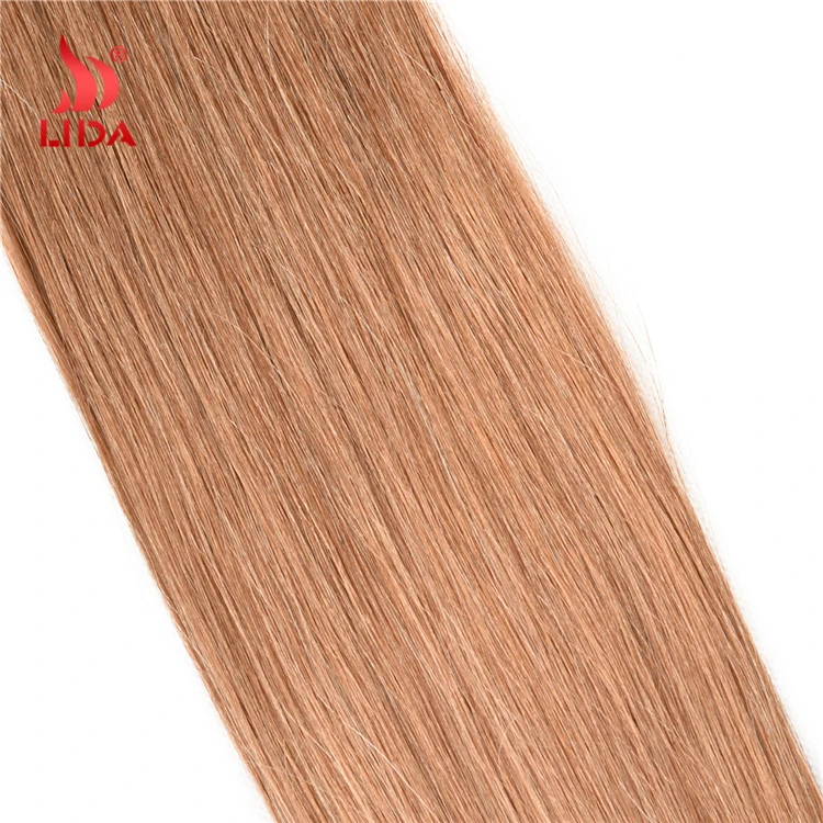 100% natural indian human hair price list 27# blonde straight weaves