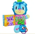 Baby Soothing toy plush cartoon lion rattle cloth book bed hanging carriage pendant ring paper finger