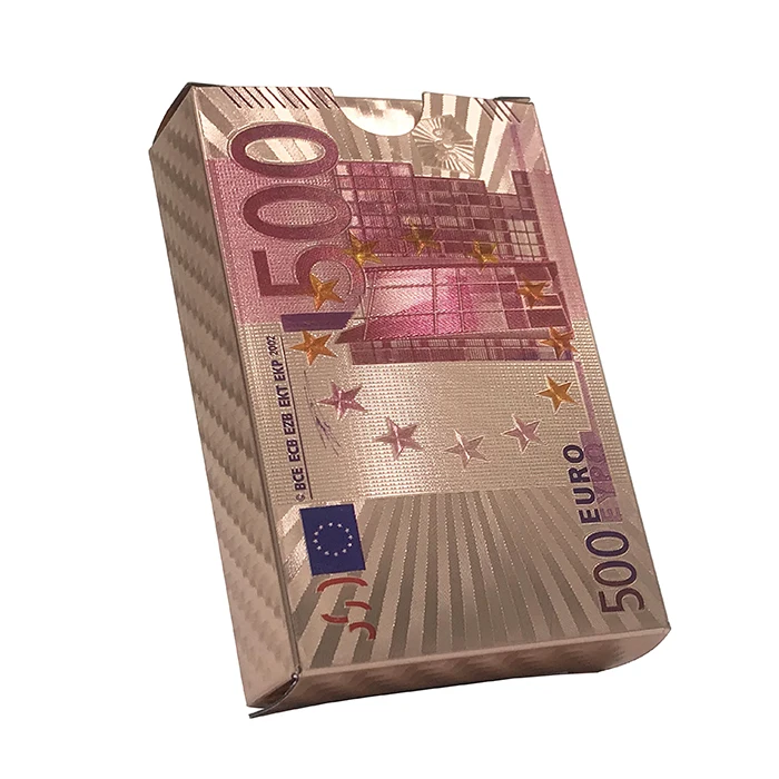 
GS-18140 Customized Rose Gold Playing Cards 24k Gold Plastic Poker Cards 