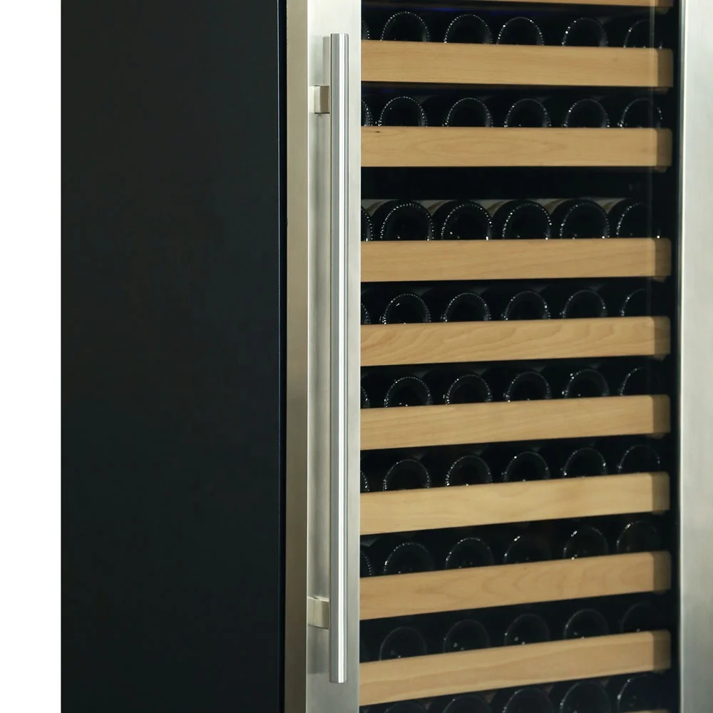 
stainless steel dual zone wine fridge for sale kitchen 