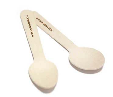 Eco-friendly Food Grade Disposable Wooden Spoon With Logo