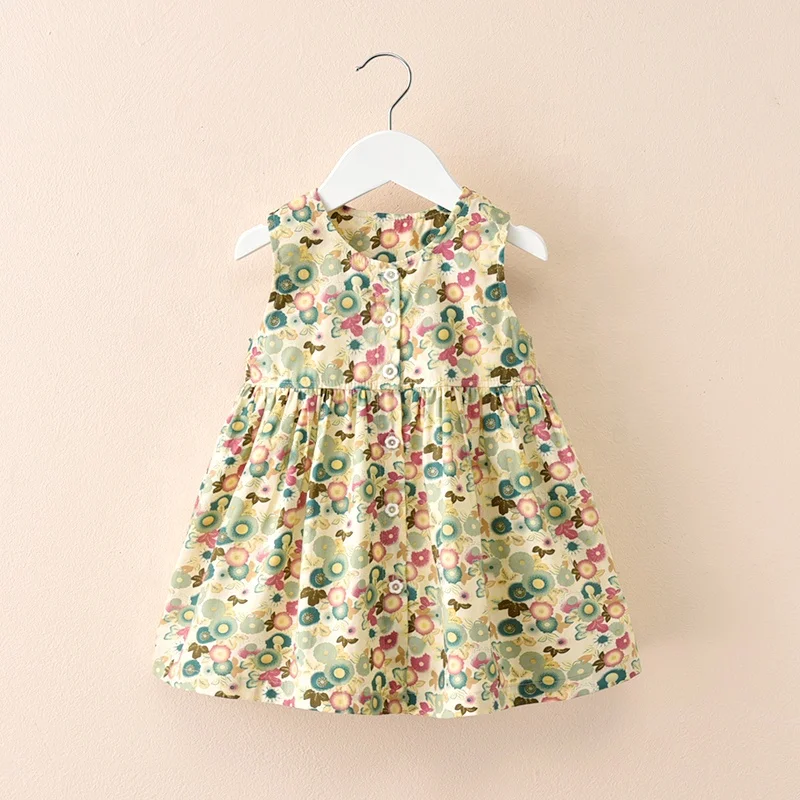 
plaid pattern children pure cotton dress for little girl baby girl dresses 