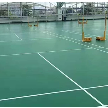 Best Price Easy to Clean Vinyl Badminton Court Mat With Ce/iso