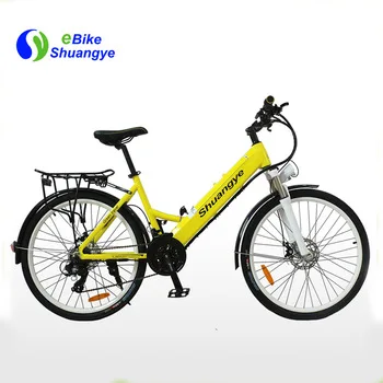 Дешевый городской Электрический моторный велосипед с рамой из сплава 26 дюймов