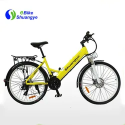 Дешевый городской Электрический моторный велосипед с рамой из сплава 26 дюймов
