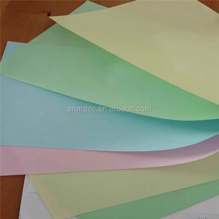 Carbonless printing paper
