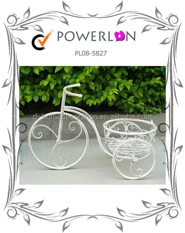 Hot selling Wrought Iron Bike Flower Pot