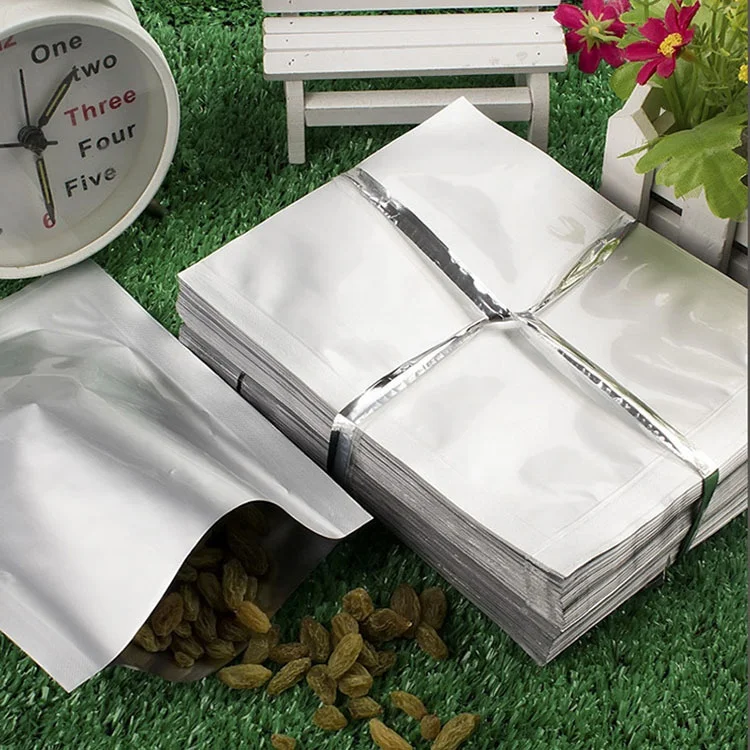 Silver Aluminum Foil Bag Vacuum Sealer Food Storage Package