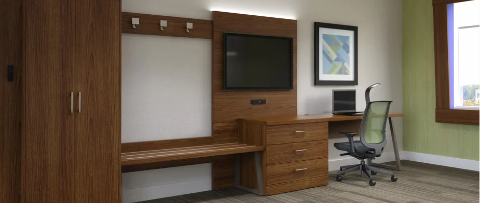 
IHG Franchise Holiday Inn Fourmula Blue Commercial Bedroom Furniture 