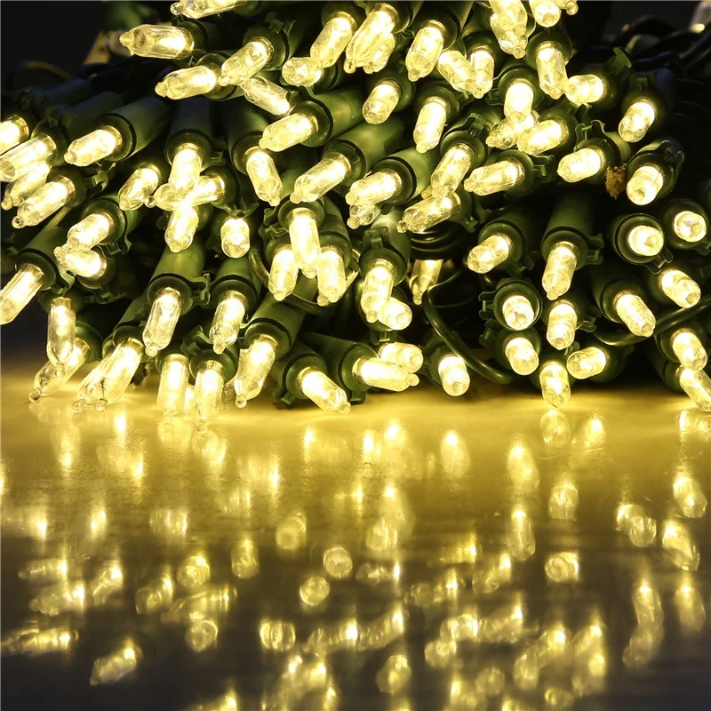 Certified 120V AC 70 Led C3 Smooth Mini String Light Warm White Indoor Outdoor M5 Christmas String  Lights