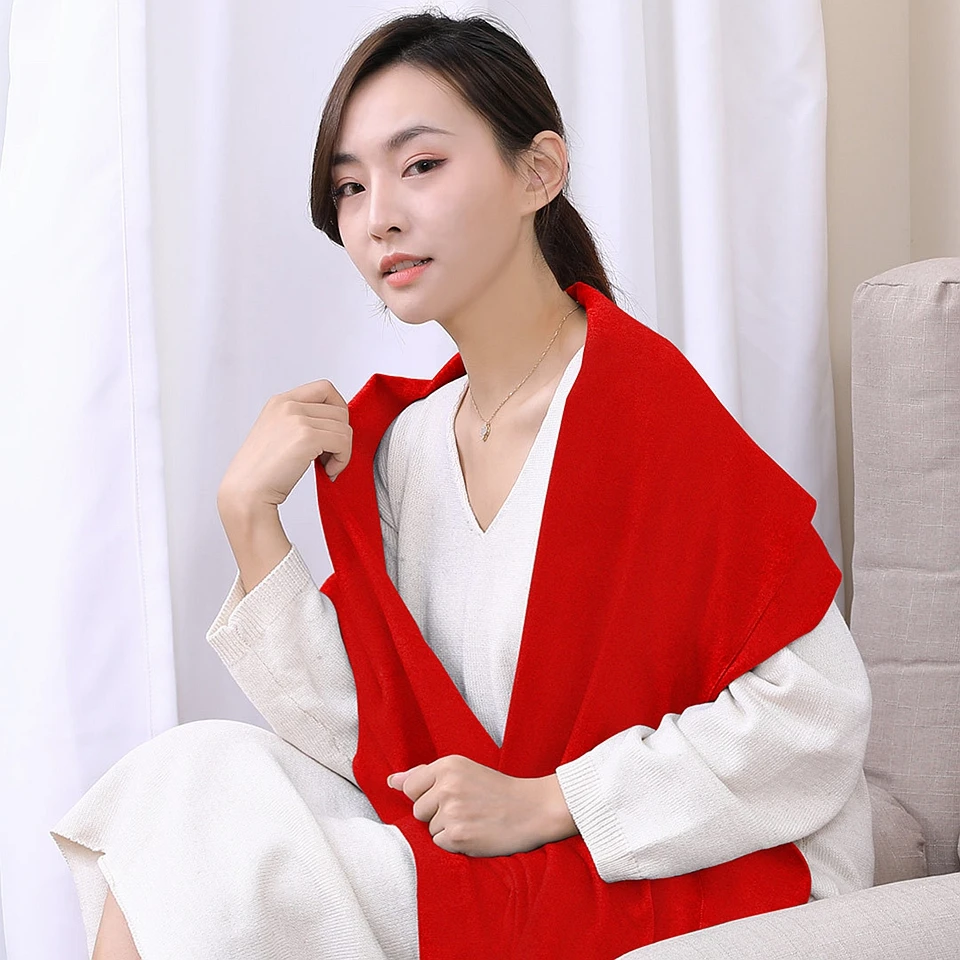 
Original Xiaomi PMA Red Winter Scarf Graphene Heating Scarves 3 Gear Adjustable Fashion USB Interface Women Men Soft Warm Scarf 
