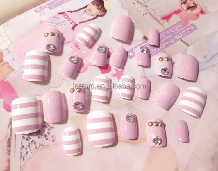 pre-desinged false art nail tips FD32 wholesale full cover fake nail tips manufacturer