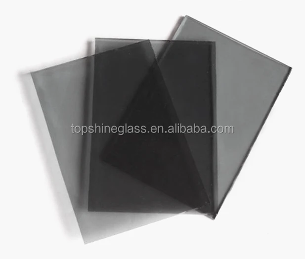 tempered gray glass table top