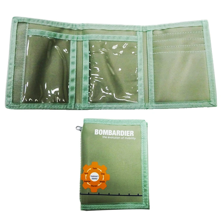 Рекламный дешевый кошелек для кредитных карт тройного сложения с принтом логотипа, мужской кошелек из полиэстера и нейлона для женщин, женский кошелек, принимаем OEM и ODM JR