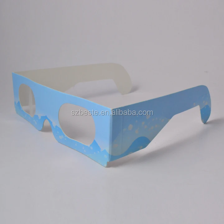 disposable 3d cardboard paper firework glasses in 3d