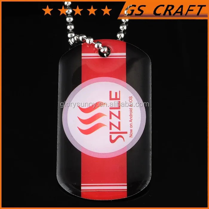 Wholesale Customized Lovely Pet Jewelry Dog Supplies Logo Dog Tag , Custom Metal Dog Tag With Ball Chain