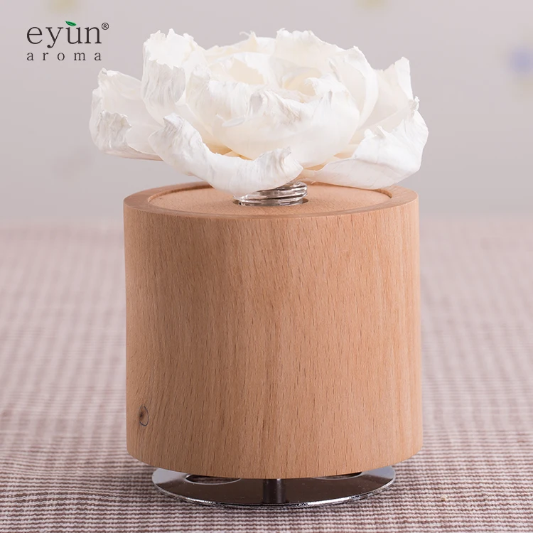 Essential oil aromatherapy bedroom room perfume toilet decorative wood bottle dried flowers reed diffuser