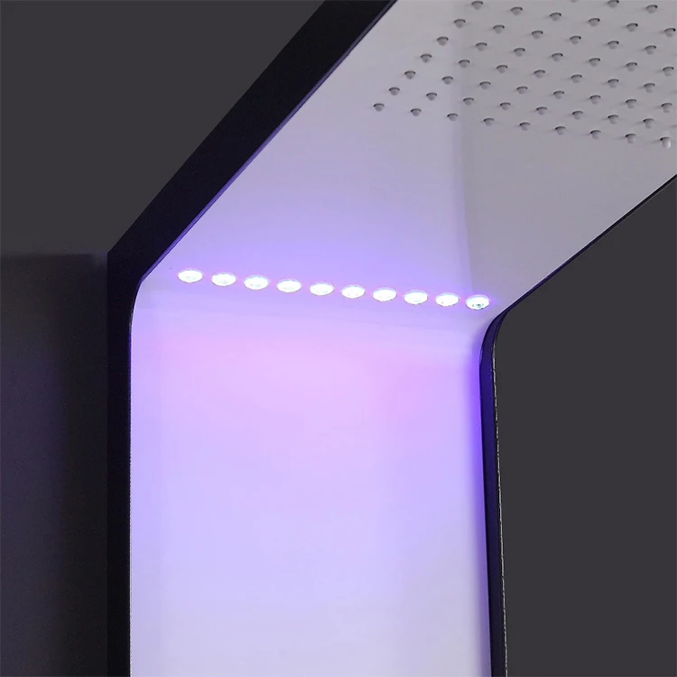 Оптовая цена, компьютеризированная термостатическая светодиодная душевая панель