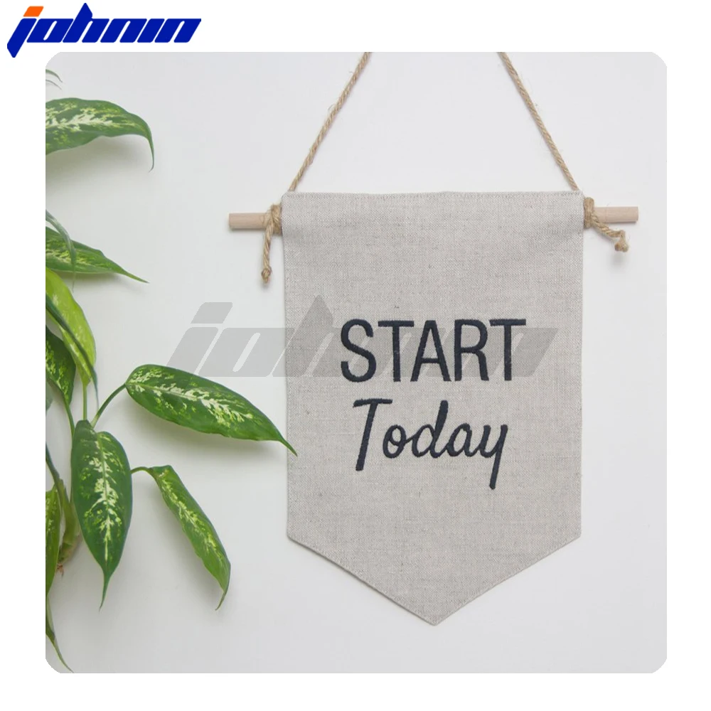 Wholesale custom logo double layer football club pennant exchange hanging flag