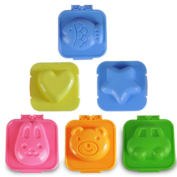 Cartoon Sushi Rice Decorating Mold DIY Cute Boil Egg Mold Kitchen Supply (Bear and Rabbit)