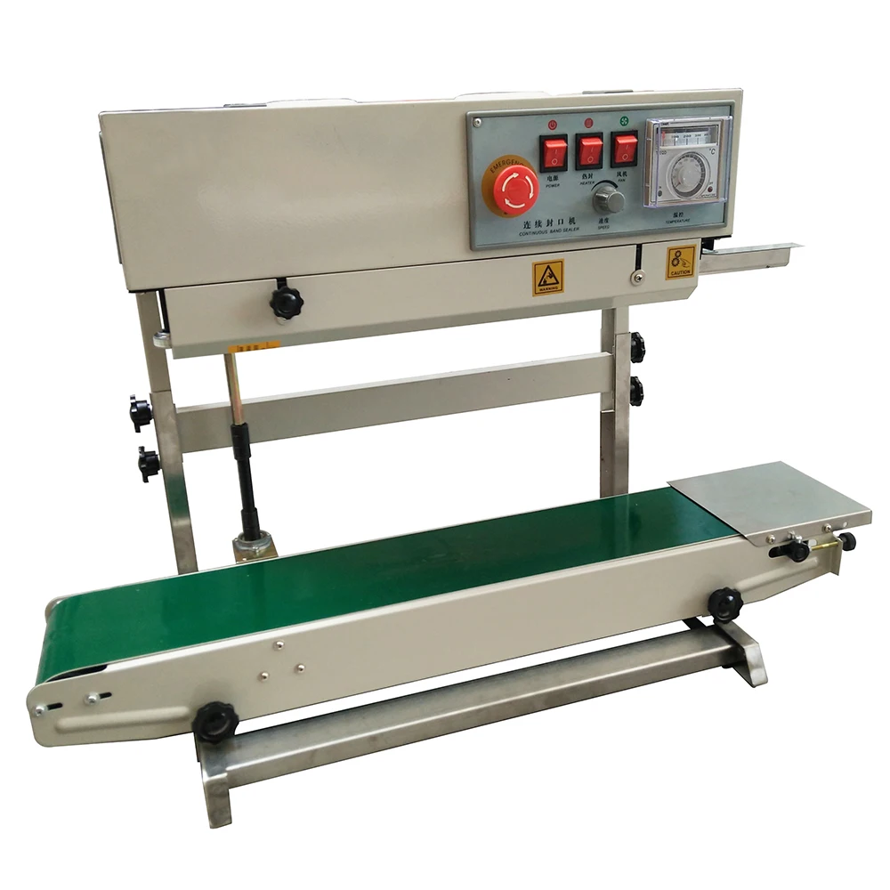 Continous Vertical Type Plastic Bag Heat Sealing Machine Band Sealer