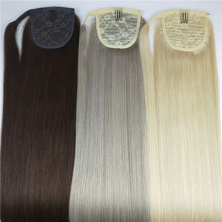 2021 new arrival high quality 100g one sets human hair ponytail extensions