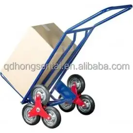 four wheel three ways hand sack pallet form truck trolley