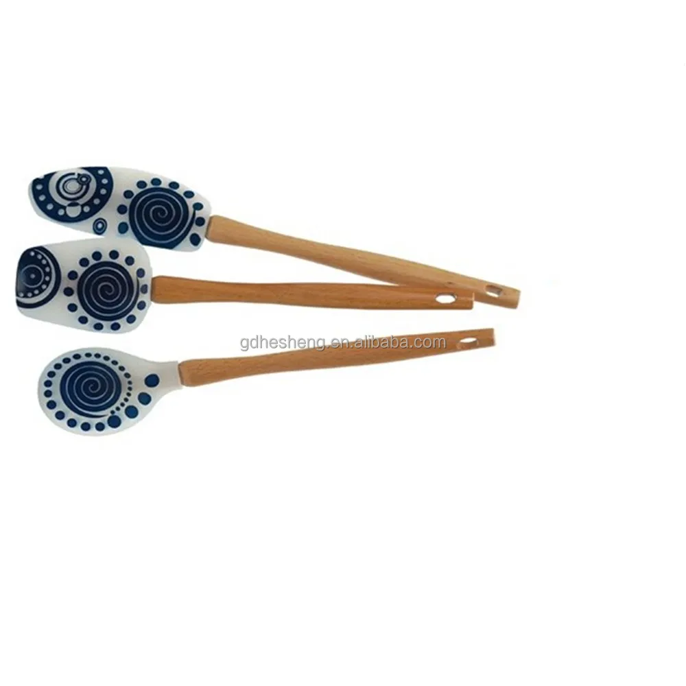 Heat Resistant Logo Printed Silicone Spatula Baking & Pastry Tools Spatula Silicone Butter Kitchen Accessories Baking 1 Per Kit