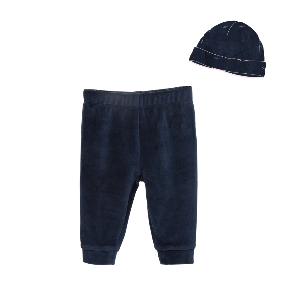 Оптовая продажа, детская одежда, брюки с длинным рукавом, комплект с шапкой