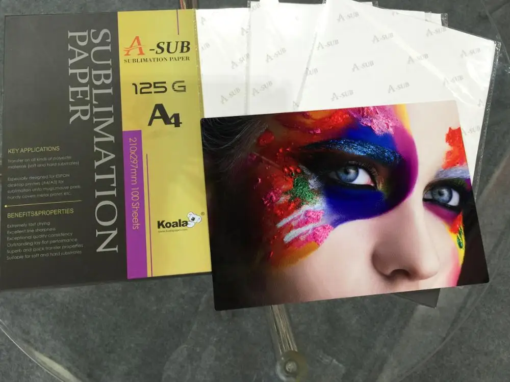 A-SUB A4 Size sublimation paper for Aluminium plate