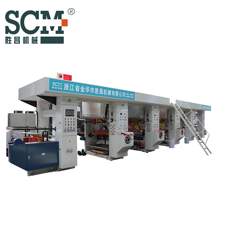 
SCM rotogravure printing machine 4 color pet printing machine paper printing machine price 
