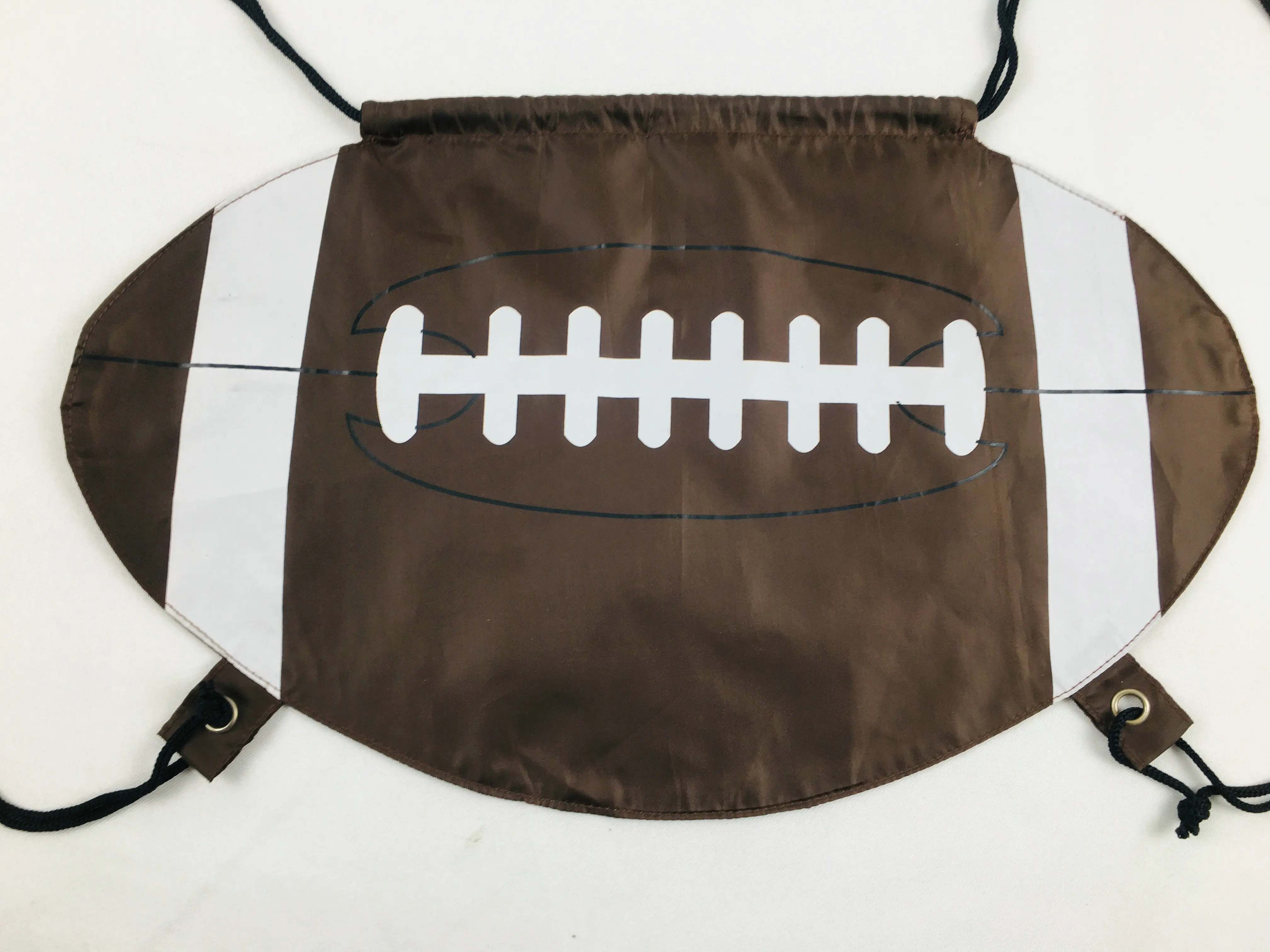 Drawstring Rugby Bag Folding up Football Storage Backpack