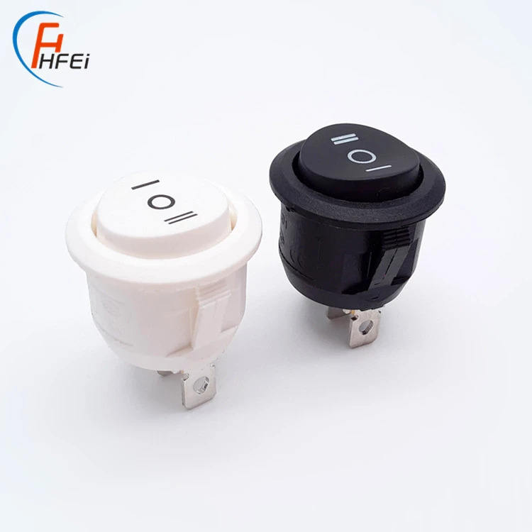 rleil 16mm 23mm Diameter Round ON-OFF Rocker Switch t105 250V