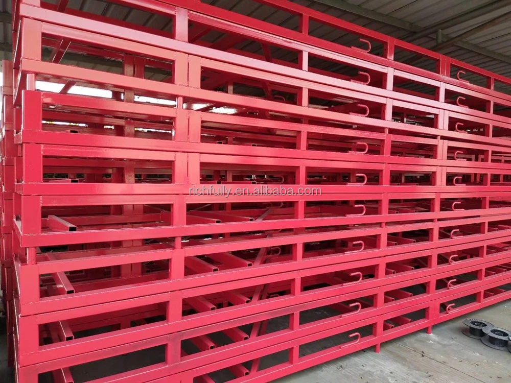 Factory sale Steel Fabric Storage Stacking Rack, Rolling Stack Rack, Folding Stacking Racks and Shelves