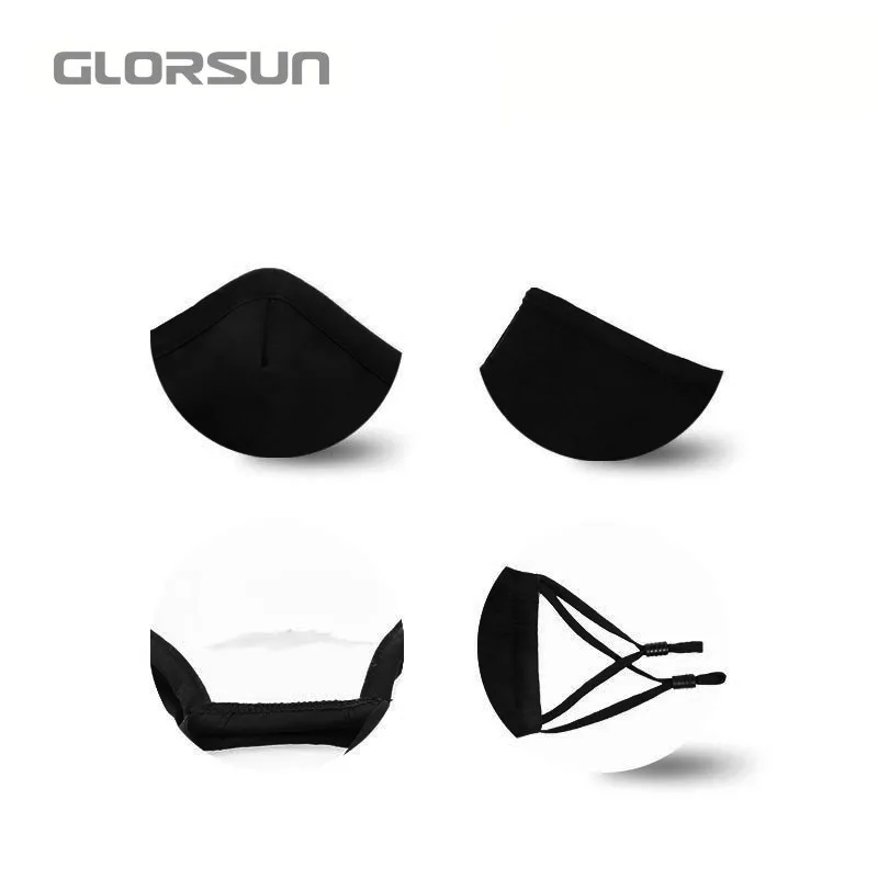 custom logo adjustable anti pollution hygien mask cotton gauze protective dust face mask