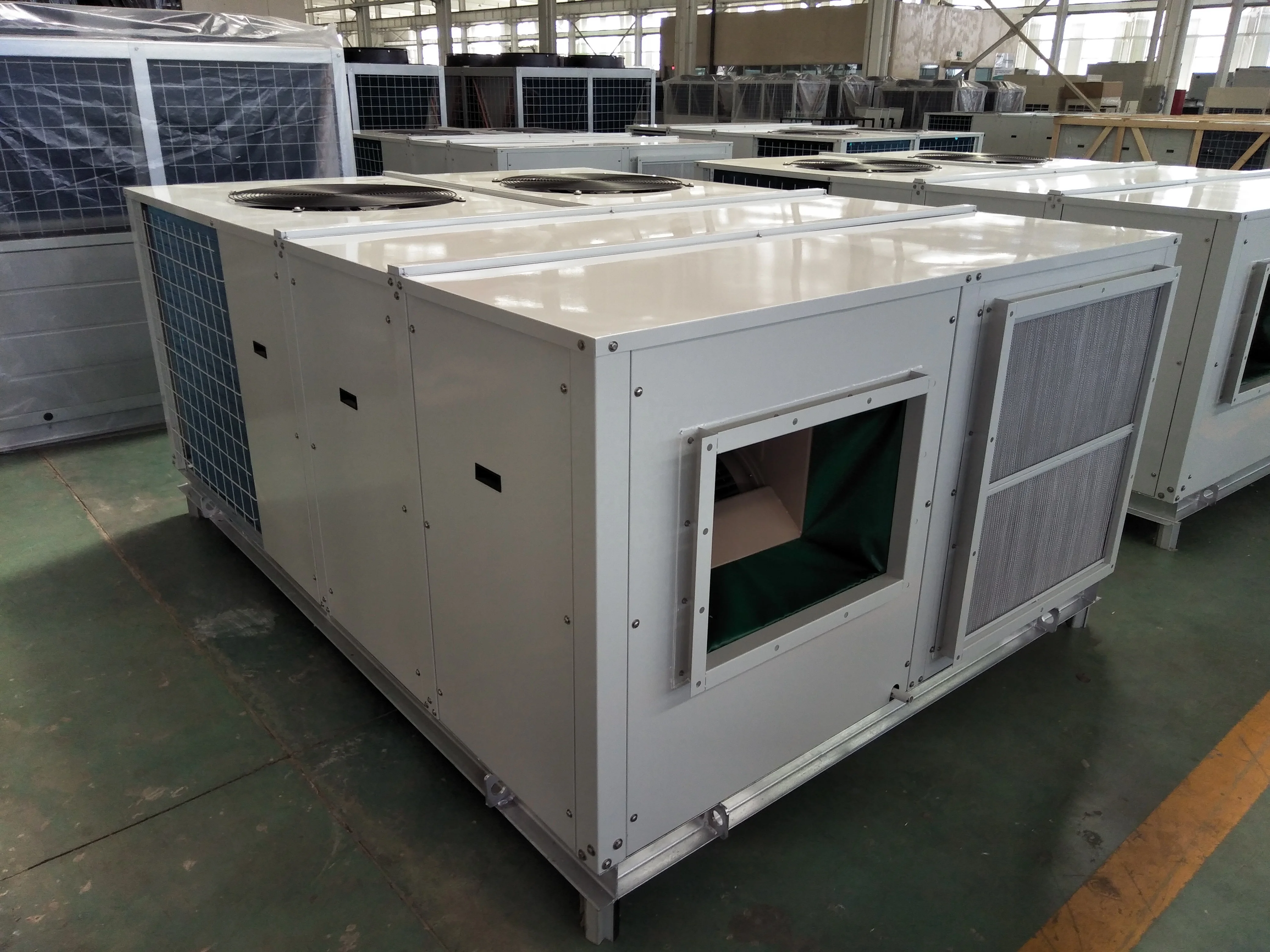 20tons american style air cooler rooftop packaged unit with inverter centrifugal fan