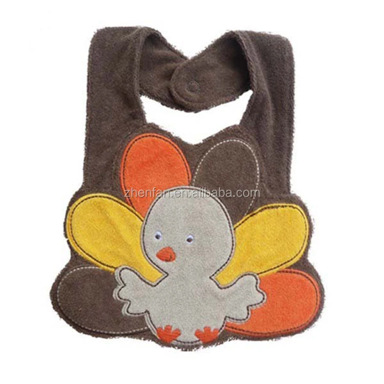 lovely animal design baby cotton bibs