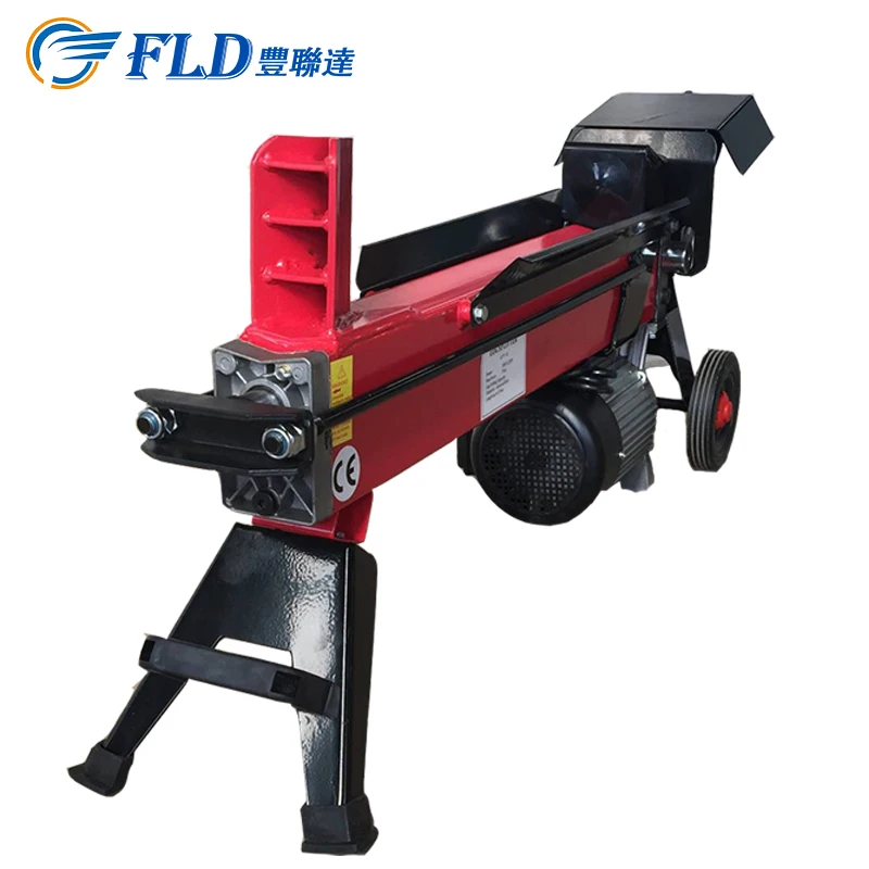 China manufacture top 230V 50HZ 7 ton red electric used log splitter for sale