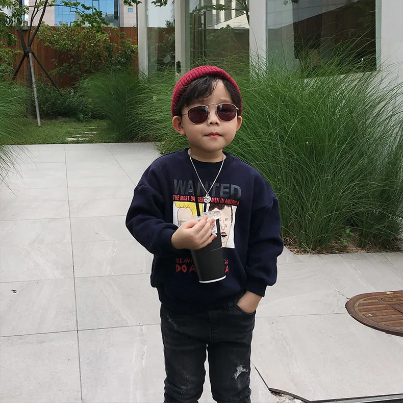 2021  Print Street Style Hoodies For Kids Cartoon Character Sweatshirts