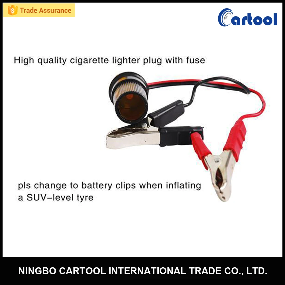 NEW Potable Car 12V Electric Pump Air Compressor Tire Inflator With Light