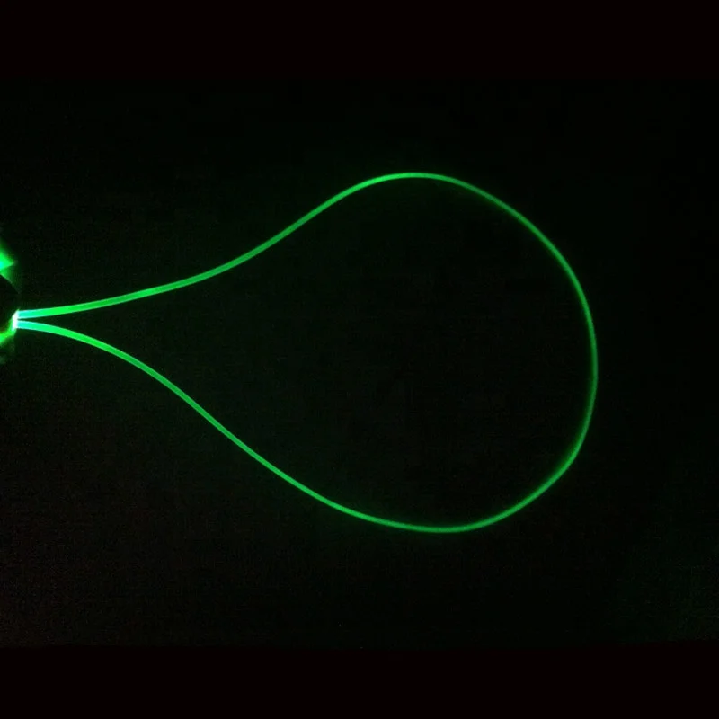 High quality 2mm side glow fiber for car decoration 100m/roll