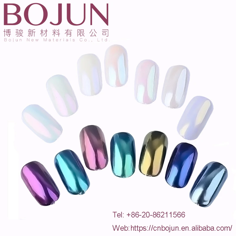 Mirror Powder  shell pigments mirror effect accessories designs nail decorate color neon pigment pearl powder for nail art