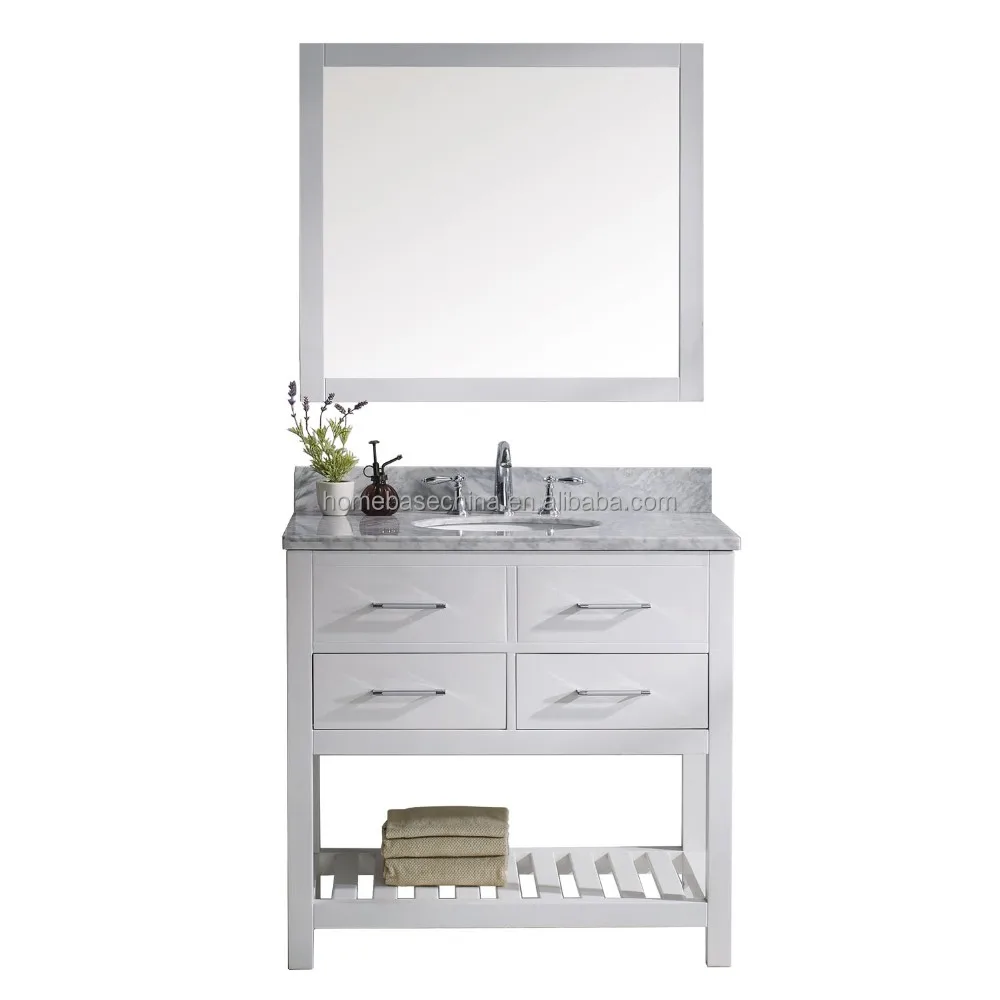 
Northern USA Bathroom Vanity with Marble TOP 