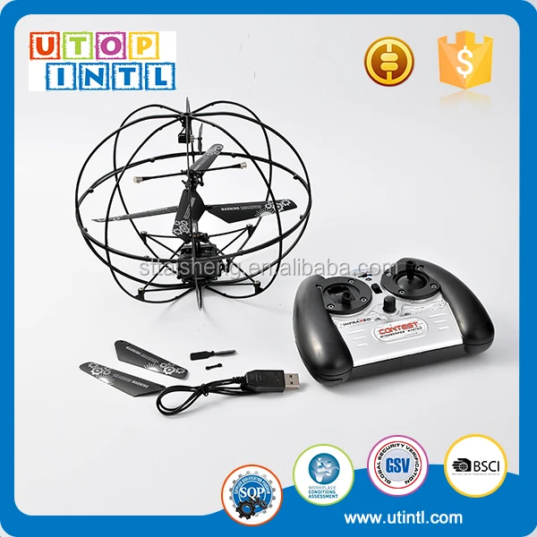 Открытый RC 3CH НЛО вертолет игрушки с гироскопом для детей