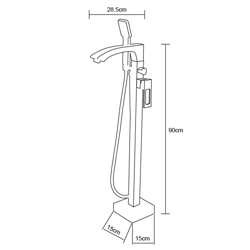Australia Watermark bathroom water tap,wels matt color round bathtub faucet with shower